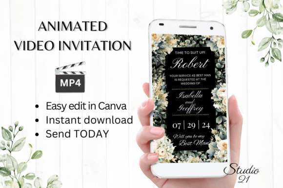 A Modern Twist on Tradition: The Electronic Best Man Proposal W3421BM