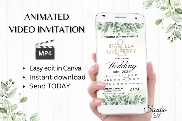 Classic Wedding Invitation W8408B: A Digital Design Guide