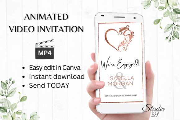 Digital Engagement Announcement W1920B: Animated Canva Template