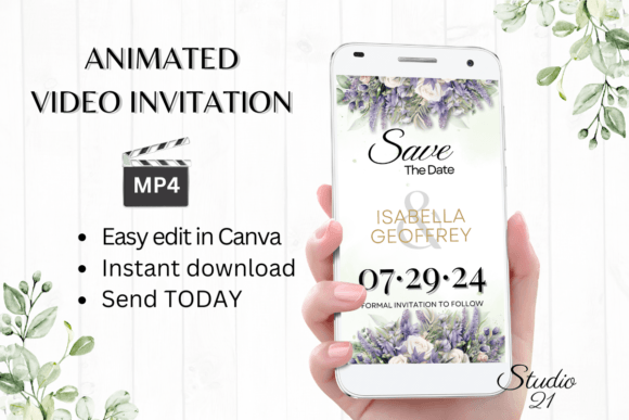 Digital Save the Date Announcement W2418: A Modern Solution for Creative Invites
