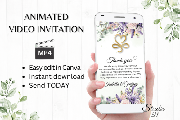 Digital Wedding Thank You W9412TU: A Modern Font for Lasting Impressions