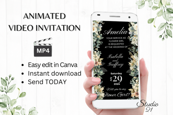 Electronic Flower Girl Proposal: A Modern Digital Template