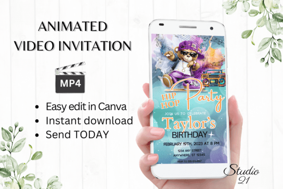 Instant Vibe: The Hip Hop Party Invitation Template